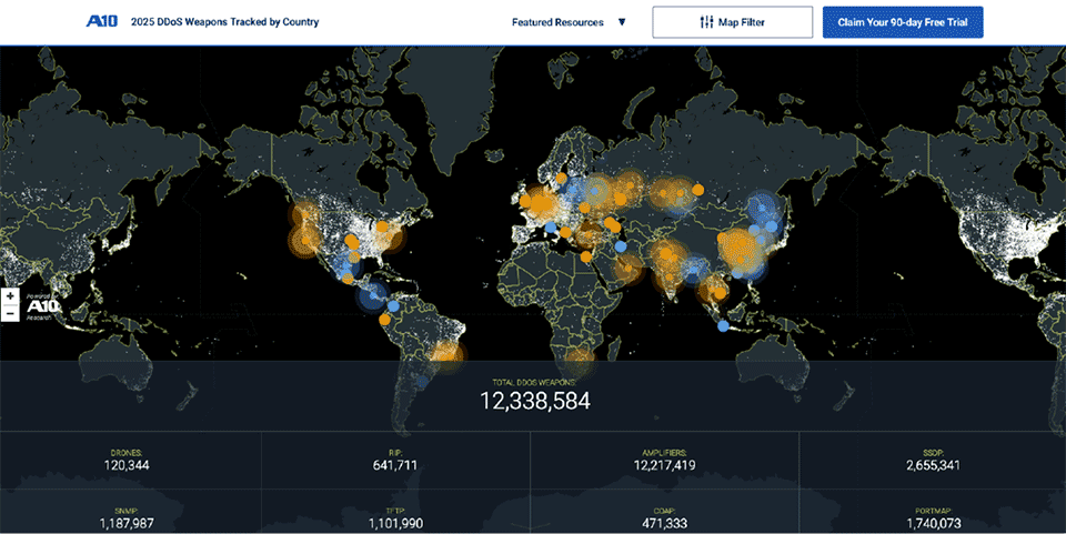 DDoS Threat Intelligence Map